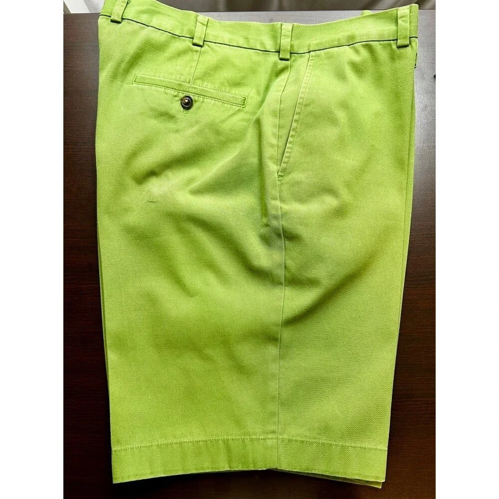 Brooks Brothers‎ 346 Shorts Mens W38 Chino Classic Fit Preppy Old Money Green
